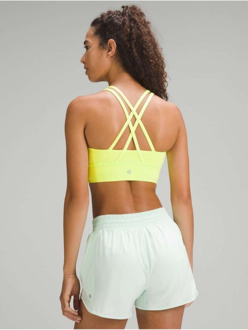 Lululemon Energy Longline Bra *Medium Support, B–D Cups Electric Lemon